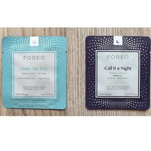 Foreo UFO masks: Make My Day (8x) and Call It A Night (8x)